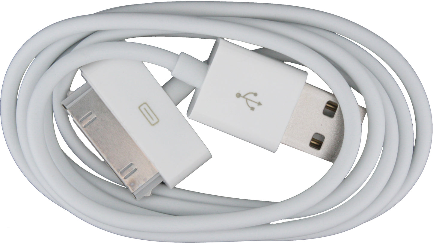 Xccess Data Cable Apple Iphone 3G(S)/4(S)/Ipad 2/3/4 White Bulk