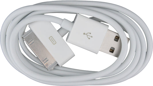 Xccess Data Cable Apple Iphone 3G(S)/4(S)/Ipad 2/3/4 White Bulk