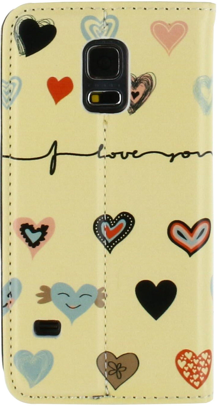 Mobilize Premium Magnet Book Case Samsung Galaxy S5 Mini I Love You