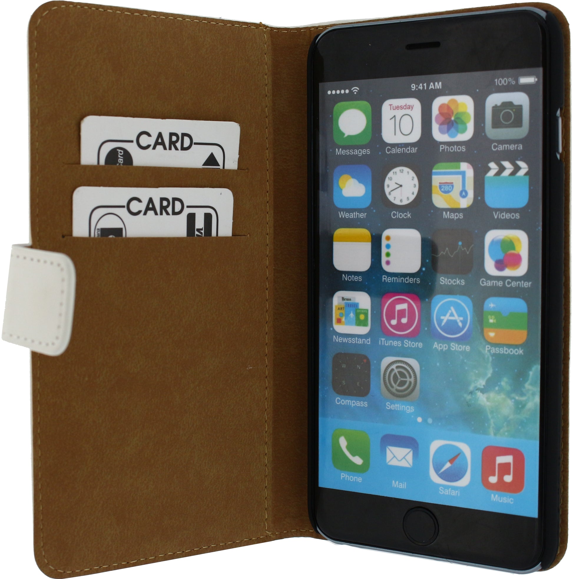 Mobilize Slim Wallet Book Case Apple Iphone 6 Plus/6S Plus White