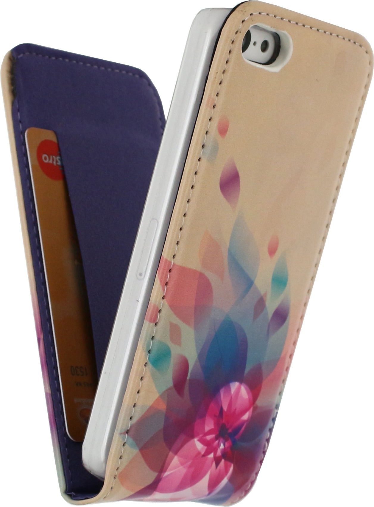 Mobilize Premium Magnet Flip Case Apple Iphone 5C Fire Flower