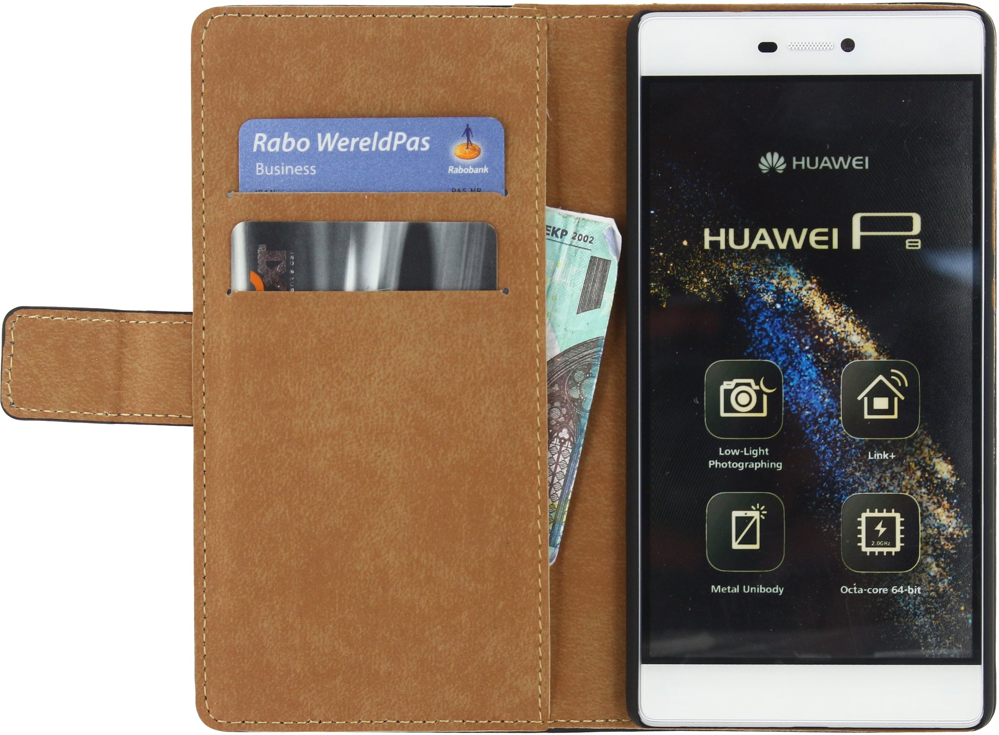 Mobilize Classic Wallet Book Case Huawei P8 Black