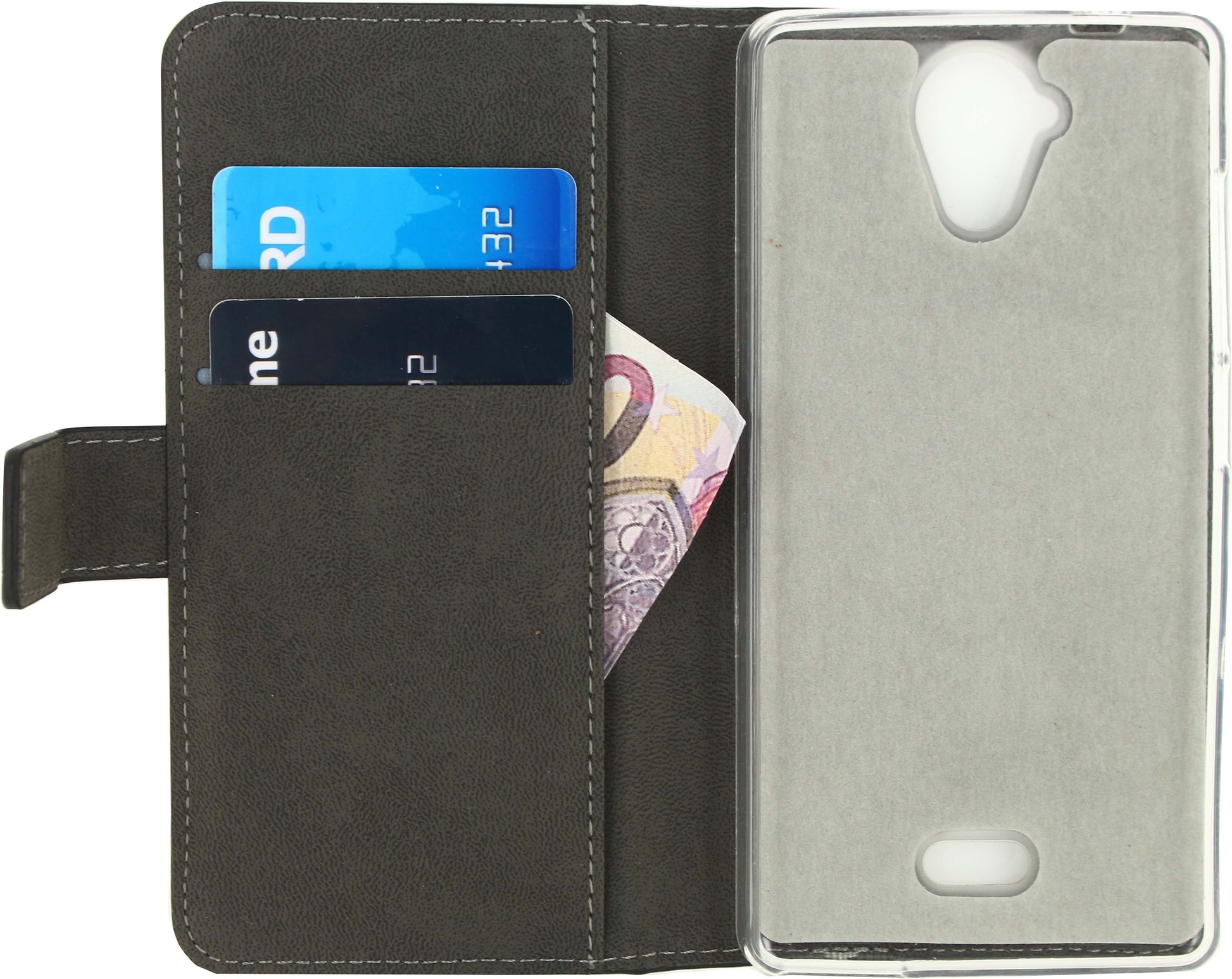 Mobilize Classic Gelly Wallet Book Case Wiko U Feel Lite Black