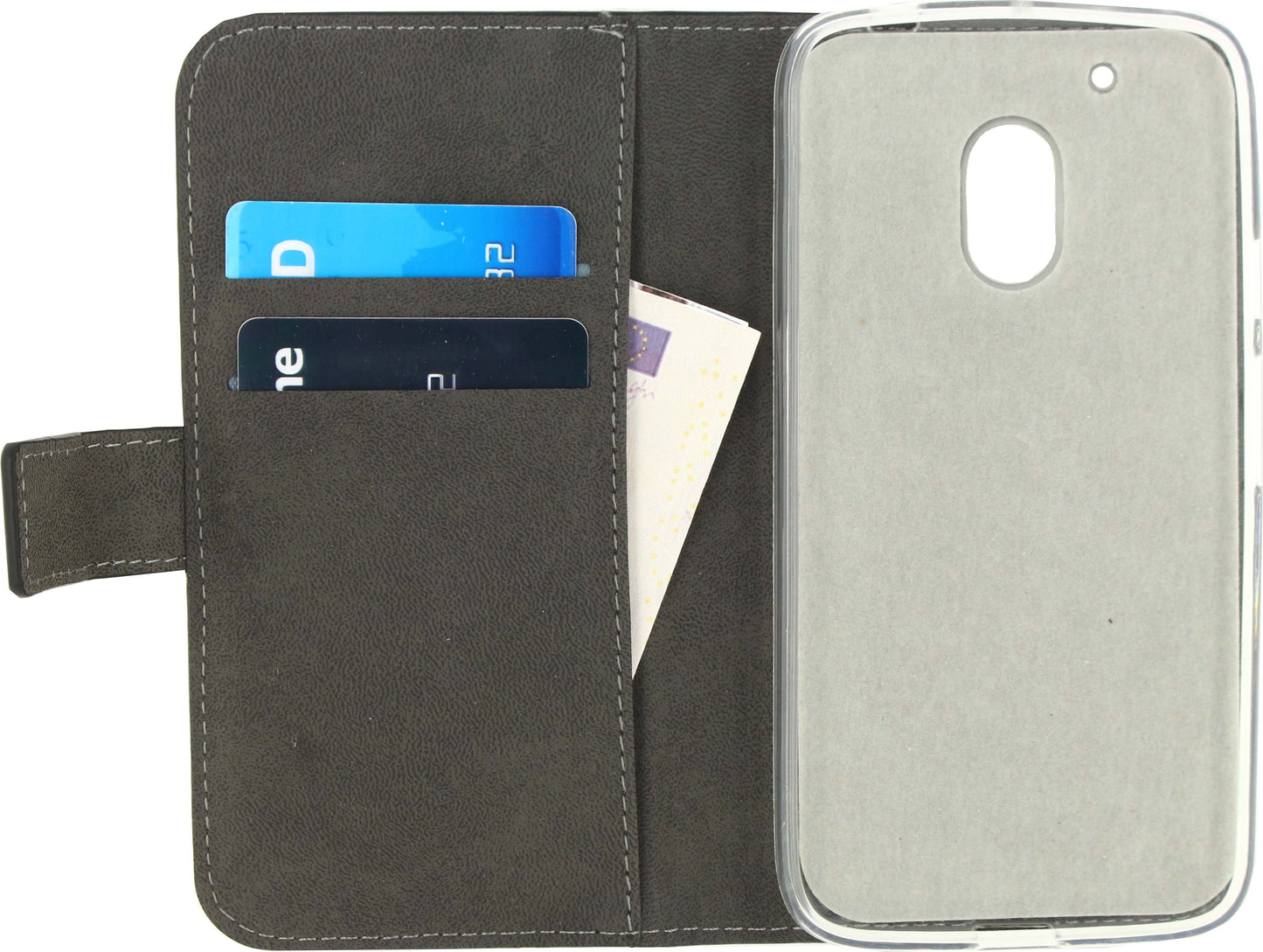 Mobilize Classic Gelly Wallet Book Case Motorola Moto G4 Play Black