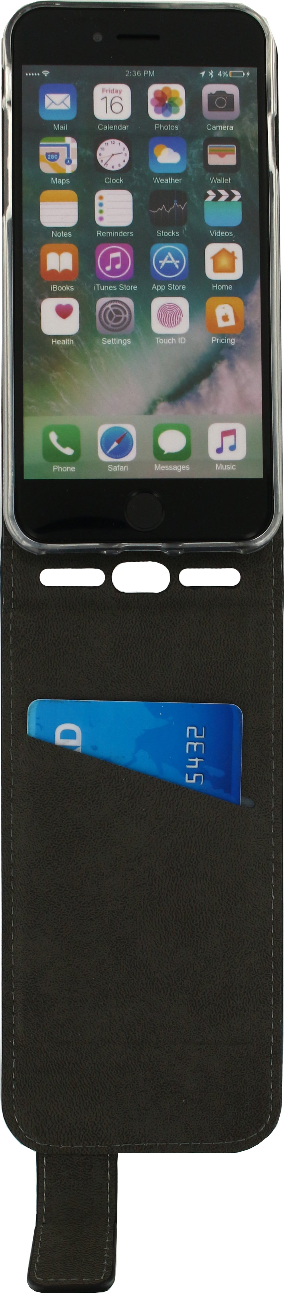 Mobilize Classic Gelly Flip Case Apple Iphone 6/6S/7/8/Se (2020/2022) Black