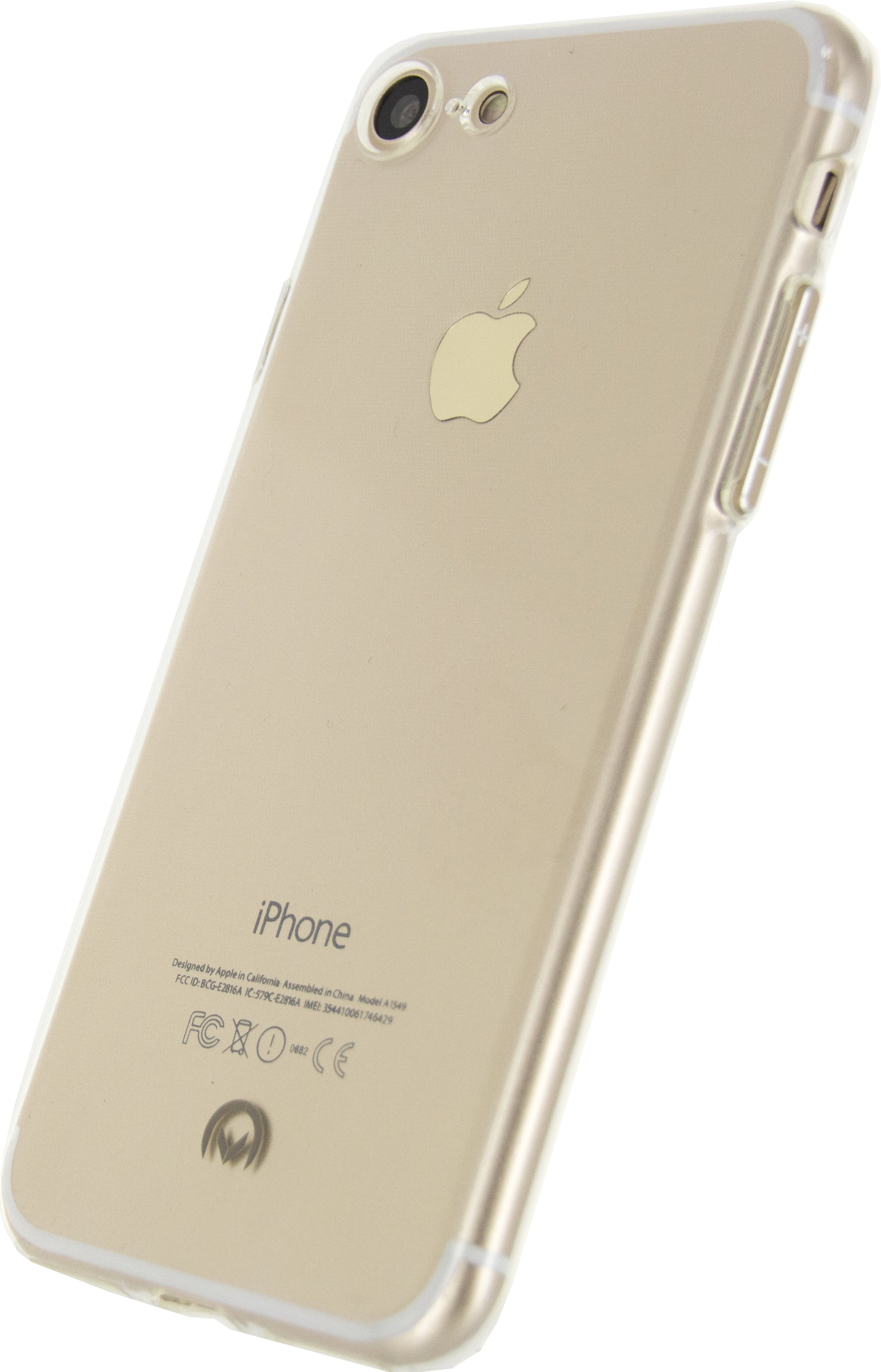 Mobilize Deluxe Gelly Case Apple Iphone 7/8/Se (2020/2022) Clear Gold Button