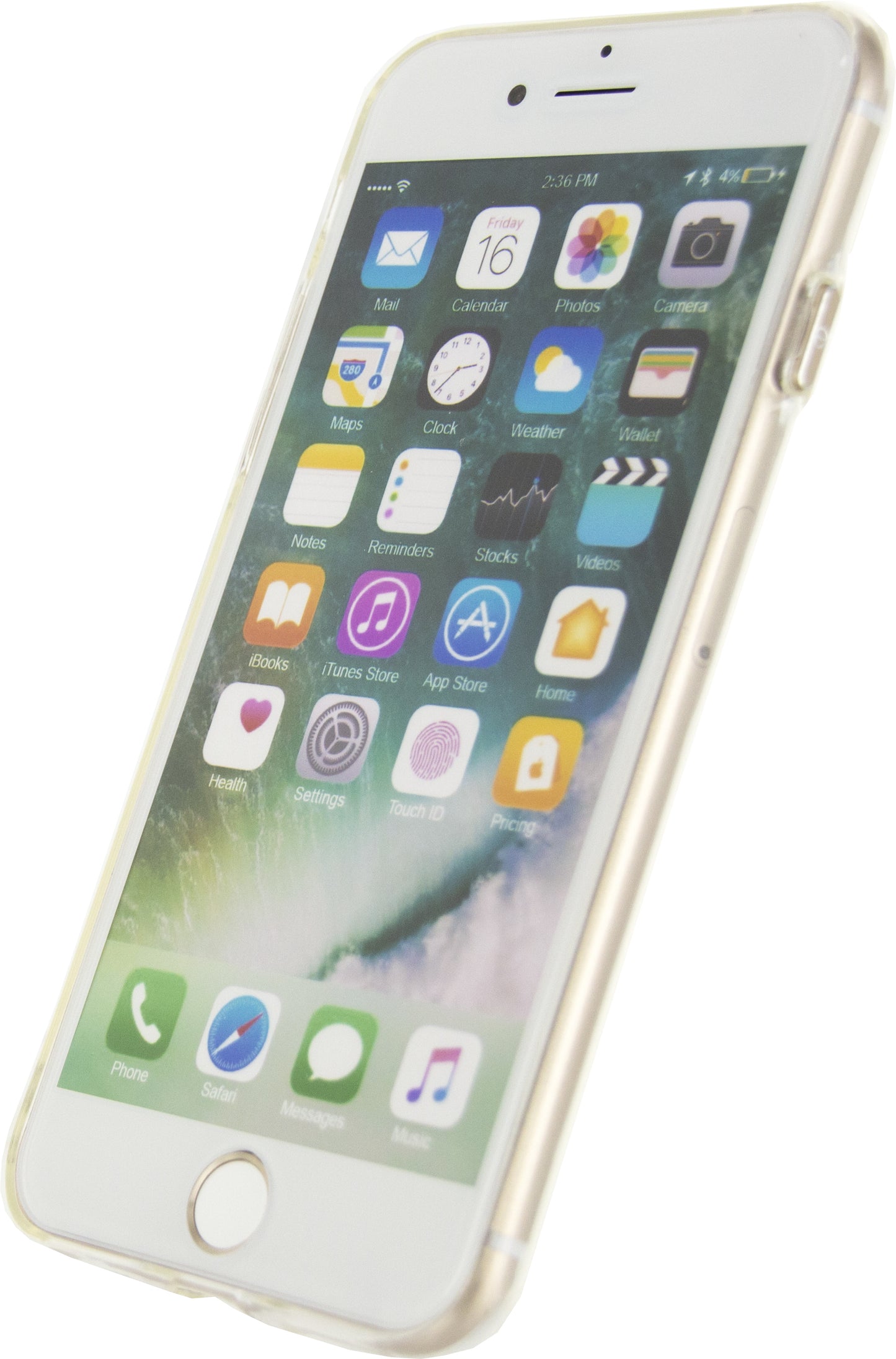 Mobilize Deluxe Gelly Case Apple Iphone 7/8/Se (2020/2022) Clear Gold Button