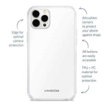 Mobilize Slim Naked Protection Case Apple Iphone 7/8/Se (2020/2022) Grey/Transparant