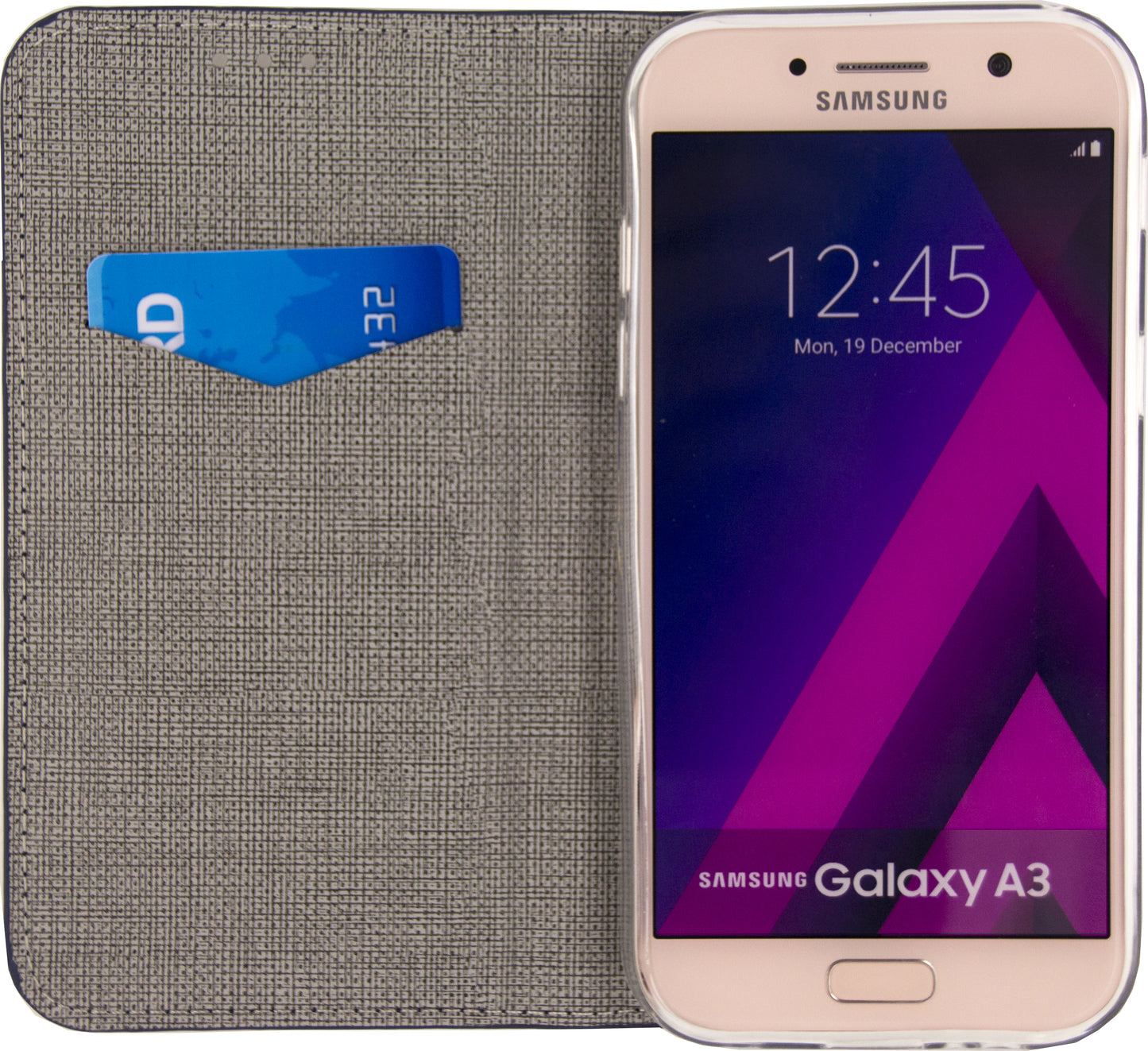 Mobilize Premium Gelly Book Case Samsung Galaxy A3 2017 Alligator Indigo Blue