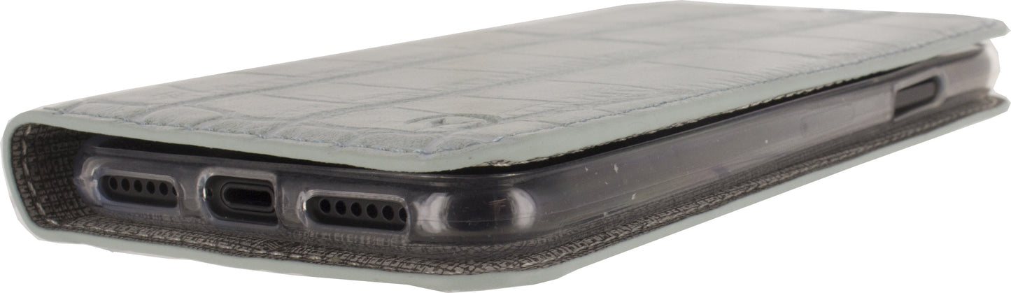 Mobilize Premium Gelly Book Case Apple Iphone X/Xs Alligator Mystic Blue