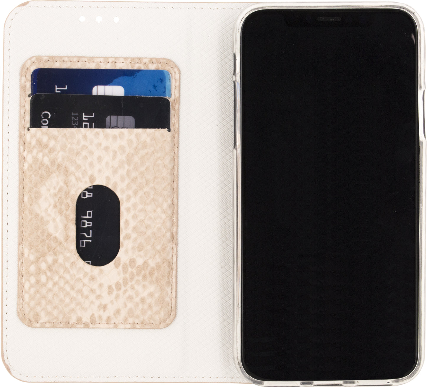 Mobilize Special Premium Gelly Book Case Apple Iphone X/Xs Snake Light Peach