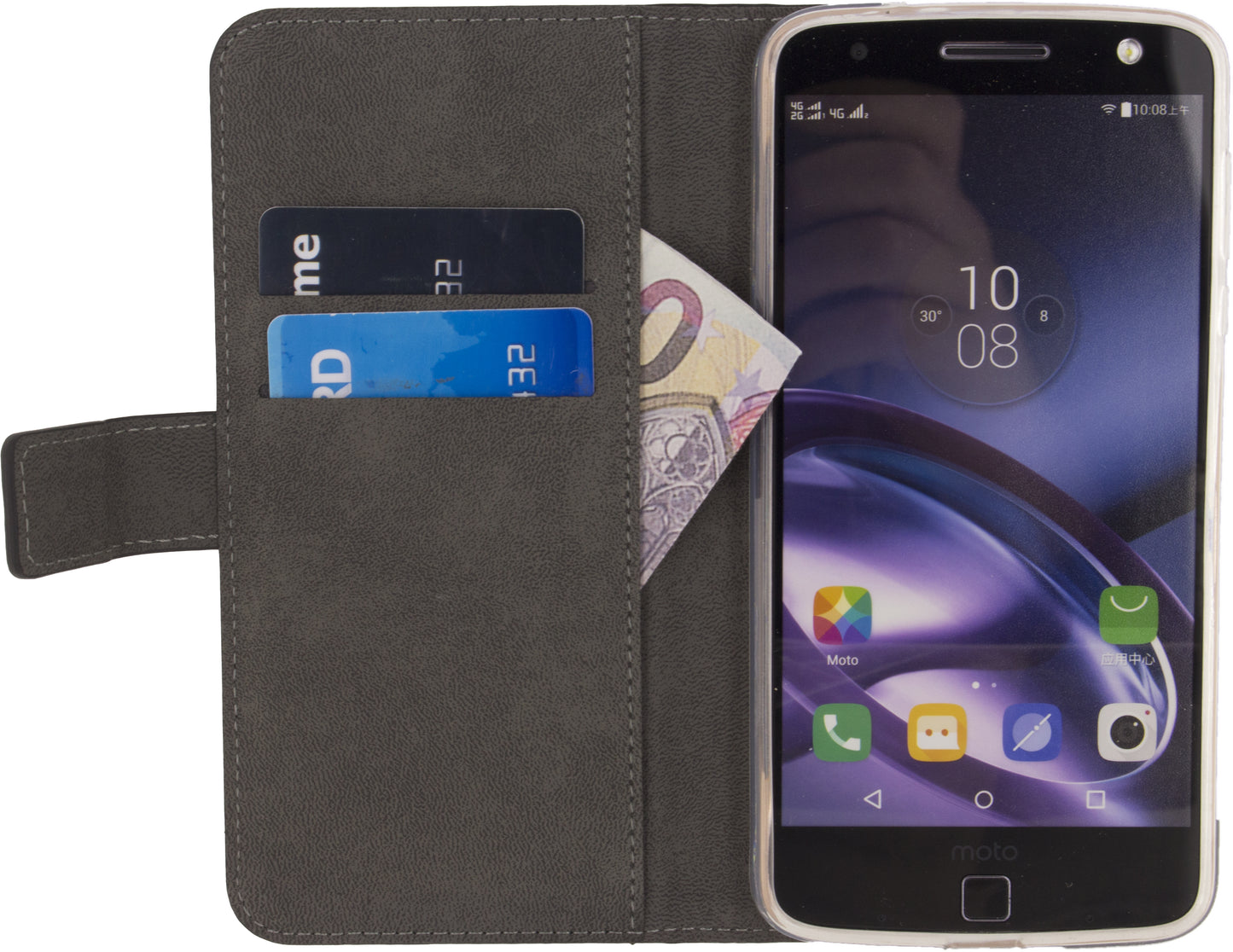 Mobilize Classic Gelly Wallet Book Case Motorola Moto Z2 Force Black