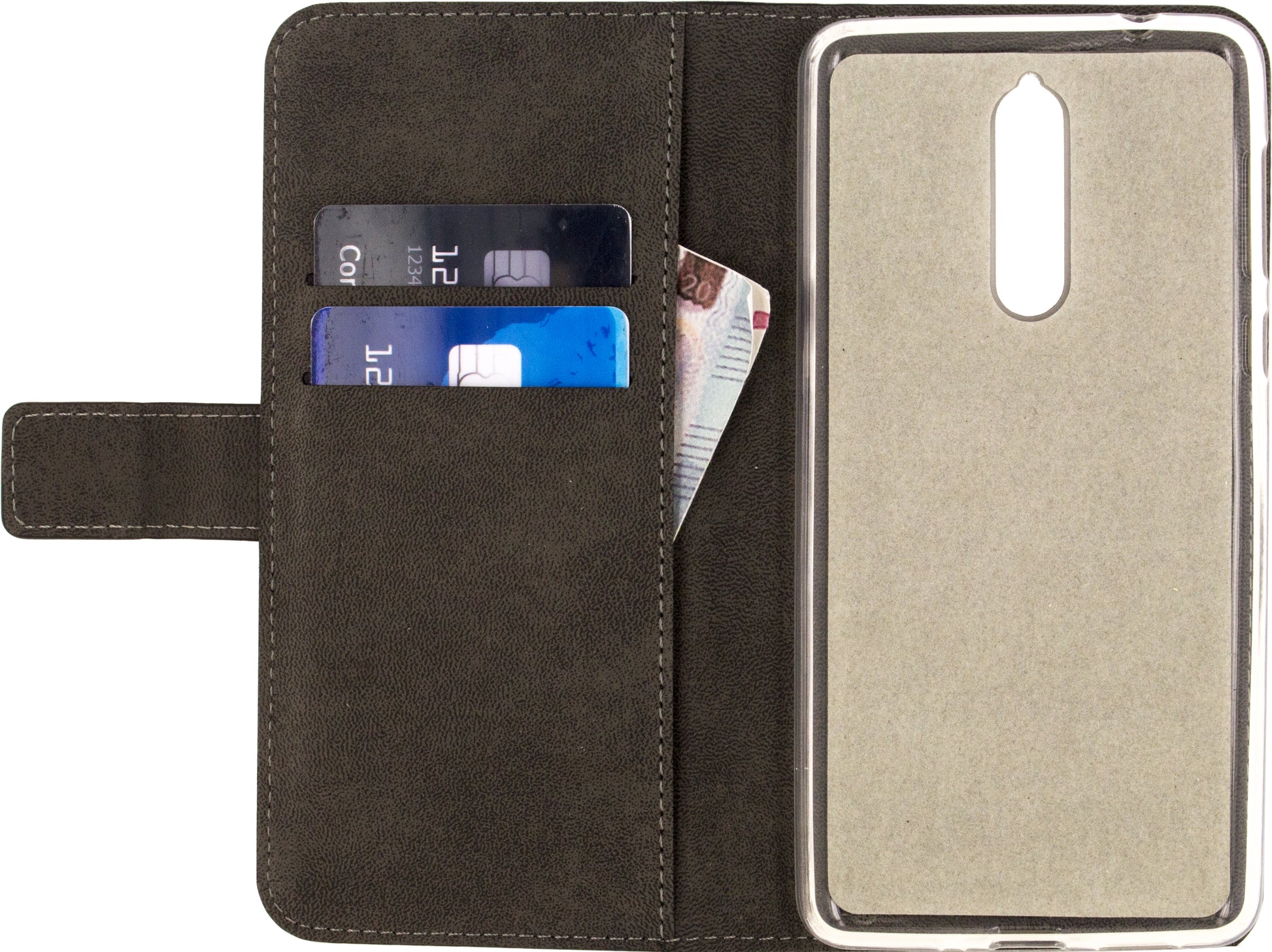 Mobilize Classic Gelly Wallet Book Case Nokia 8 Black