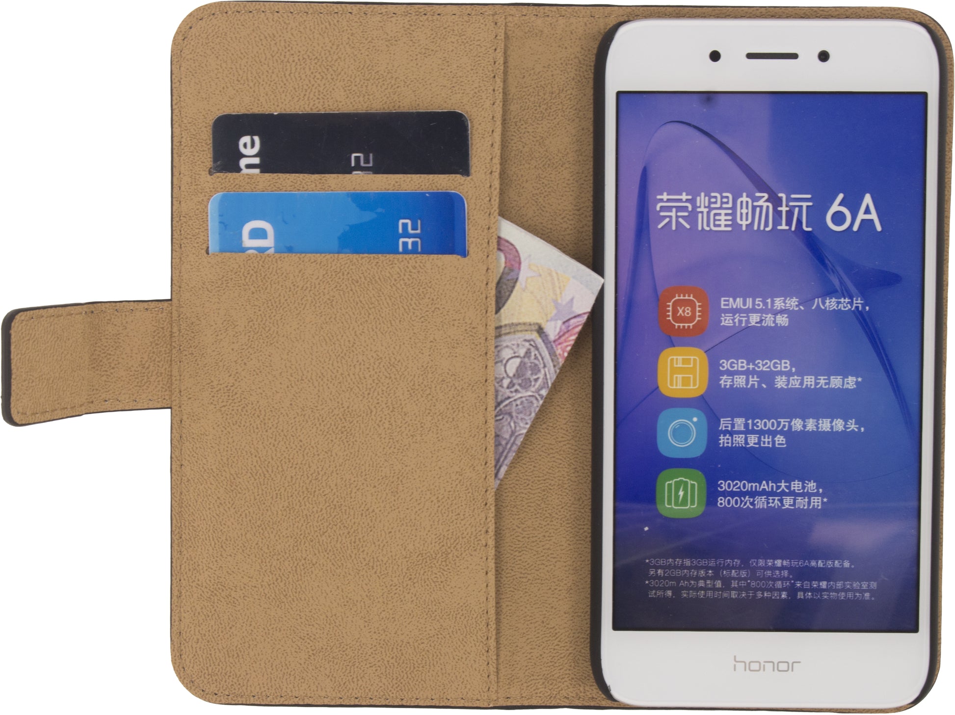 Mobilize Classic Wallet Book Case Honor 6A Black