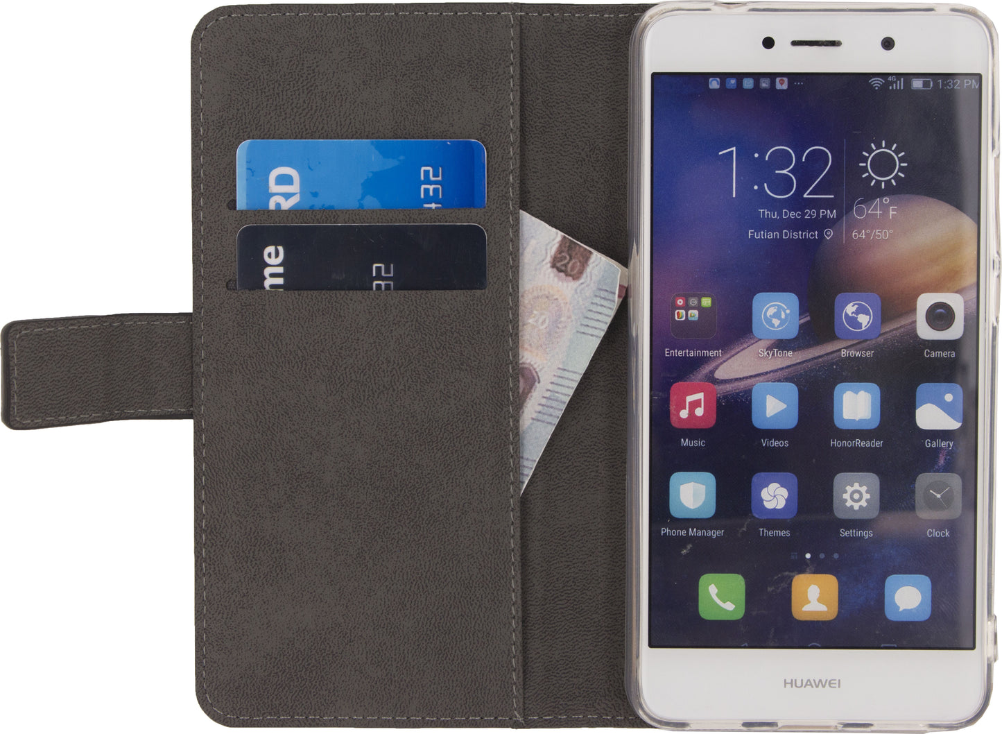 Mobilize Classic Gelly Wallet Book Case Huawei Y7 Black
