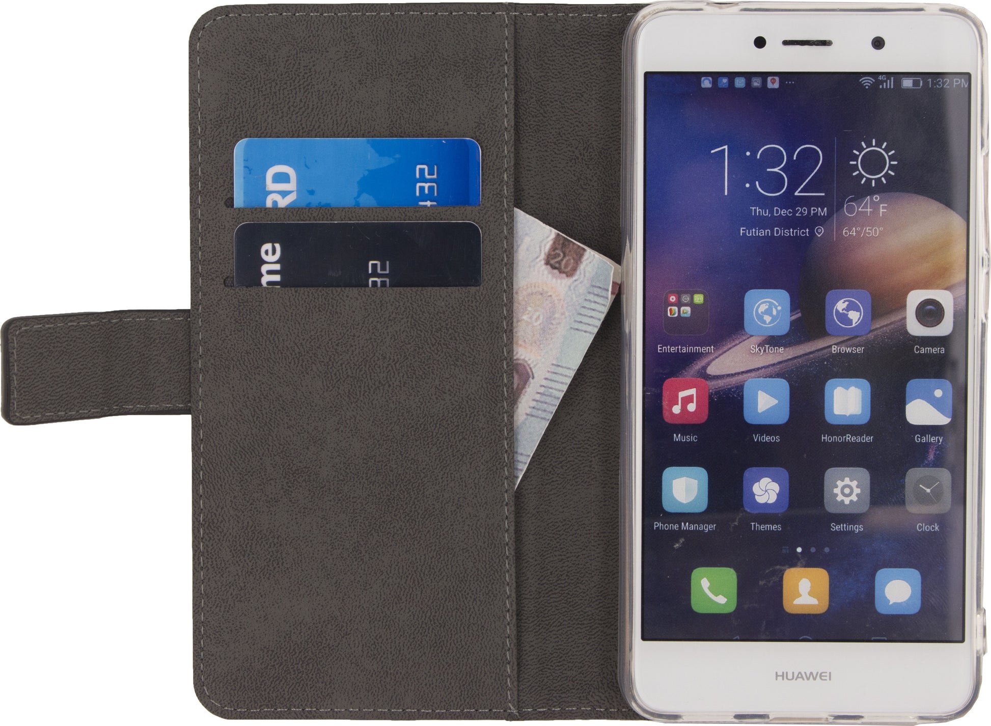 Mobilize Classic Gelly Wallet Book Case Huawei Y7 Black
