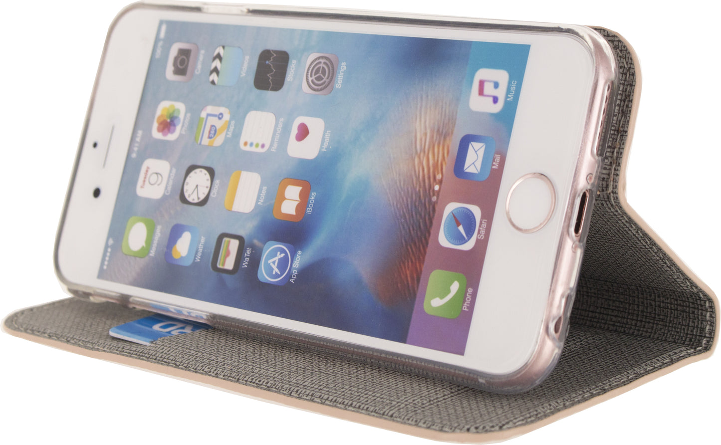 Mobilize Premium Gelly Book Case Apple Iphone 6/6S Alligator Coral Pink