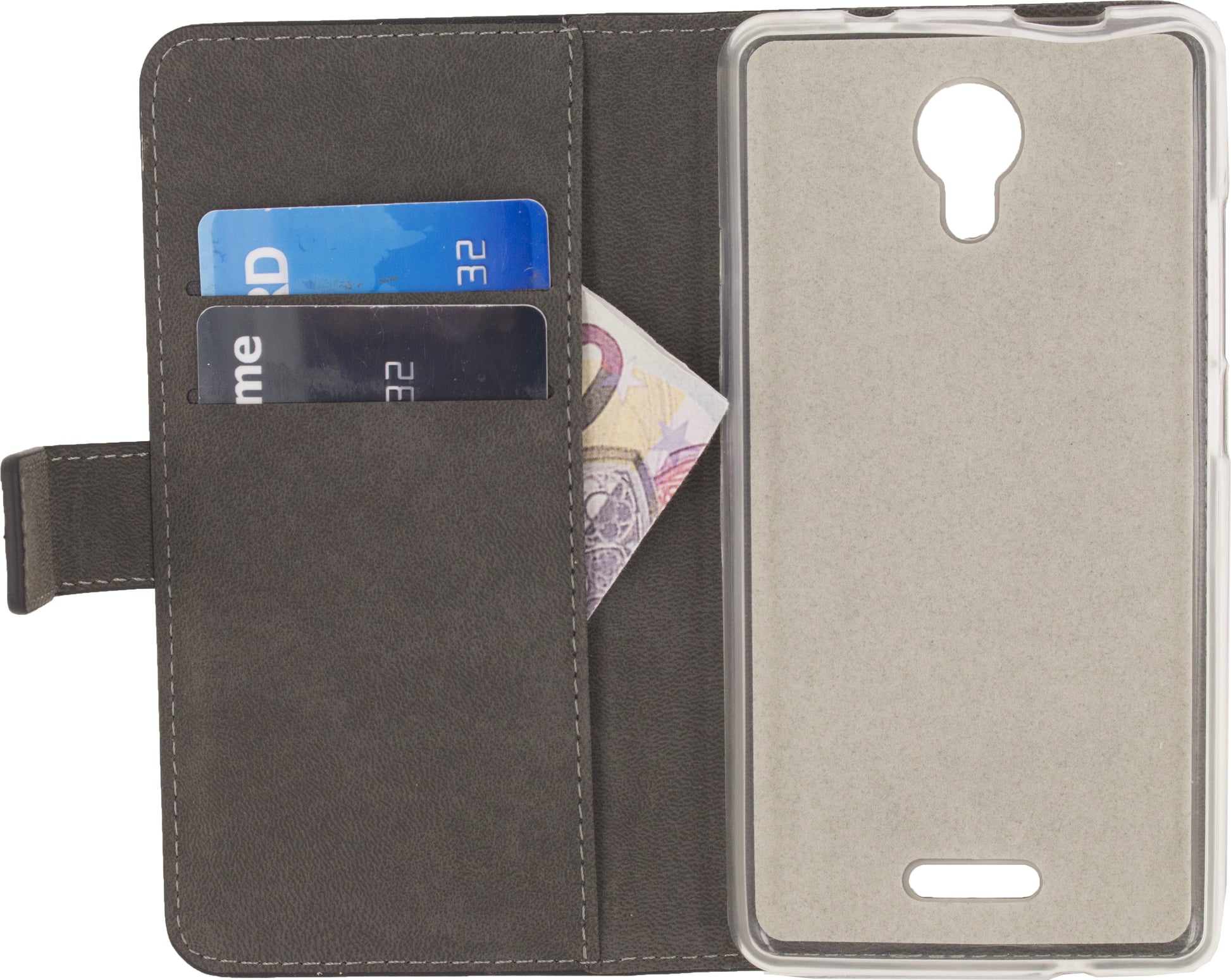 Mobilize Classic Gelly Wallet Book Case Wiko Jerry 2 Black
