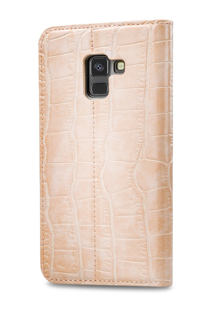 Mobilize Premium Gelly Book Case Samsung Galaxy A8 2018 Alligator Coral Pink