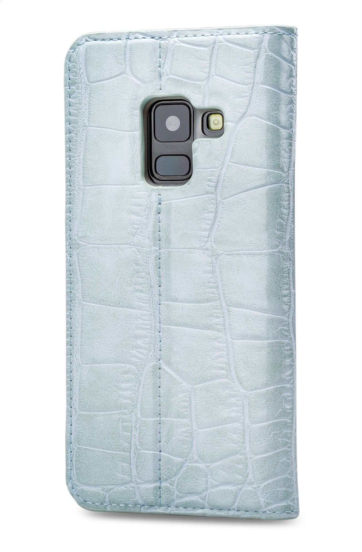 Mobilize Premium Gelly Book Case Samsung Galaxy A8 2018 Alligator Mystic Blue