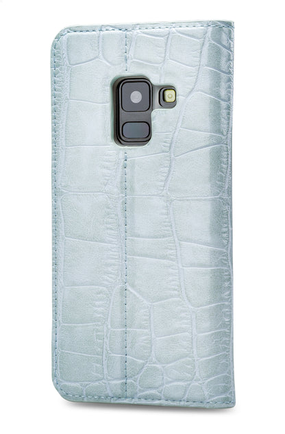 Mobilize Premium Gelly Book Case Samsung Galaxy A8 2018 Alligator Mystic Blue