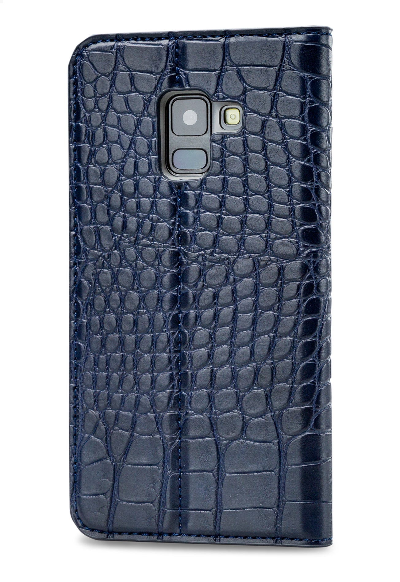 Mobilize Premium Gelly Book Case Samsung Galaxy A8 2018 Alligator Indigo Blue