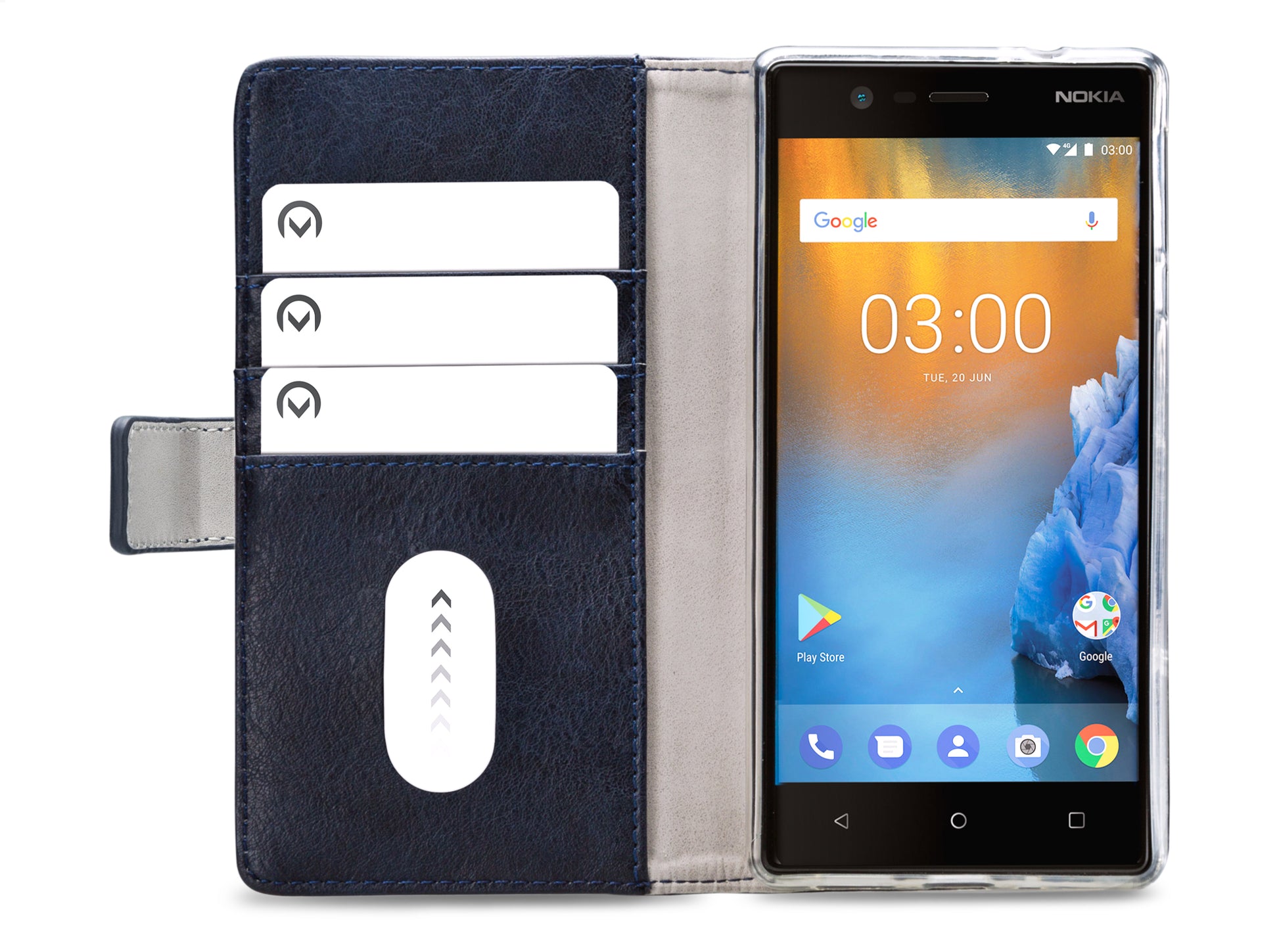 Mobilize Elite Gelly Wallet Book Case Nokia 3 Blue