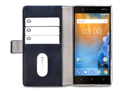 Mobilize Elite Gelly Wallet Book Case Nokia 3 Blue