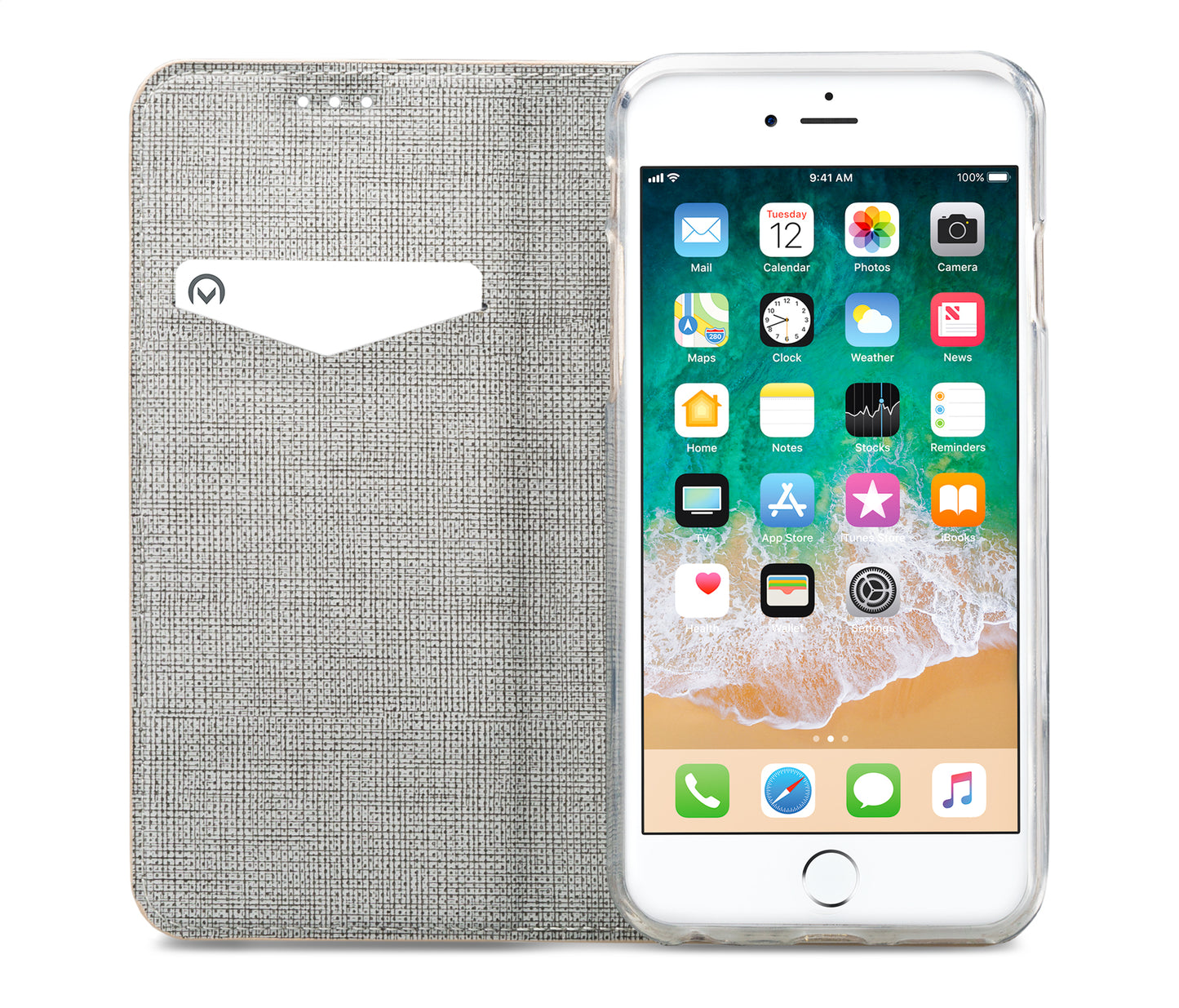 Mobilize Premium Gelly Book Case Apple Iphone 6/6S Alligator Peanut Brown
