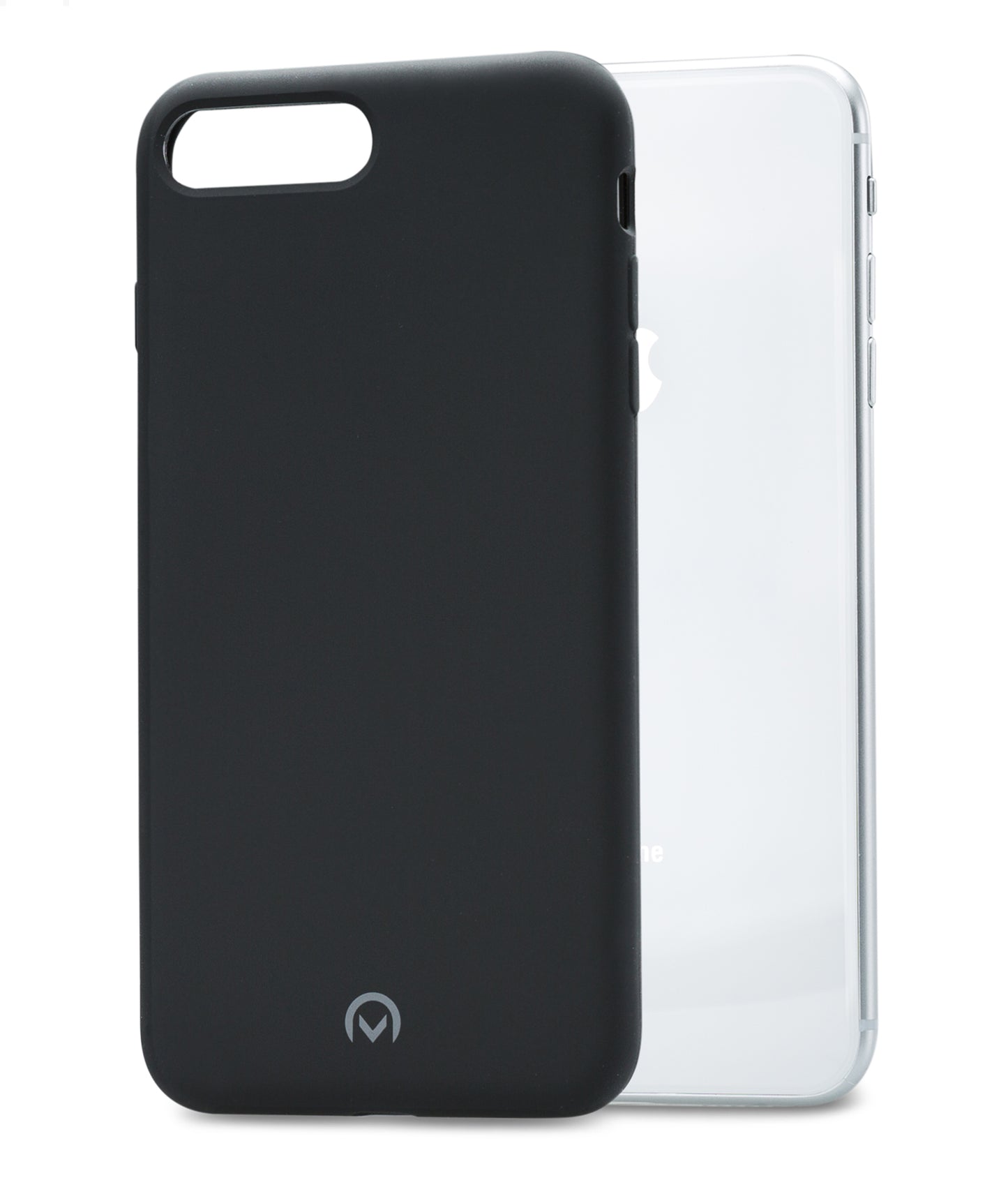 Mobilize Solid Silicone Case Apple Iphone 7 Plus/8 Plus Black