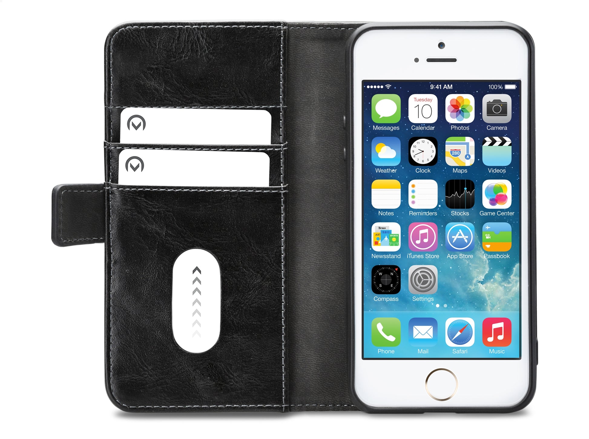 Mobilize Elite Gelly Wallet Book Case Apple Iphone 5/5S/Se Black