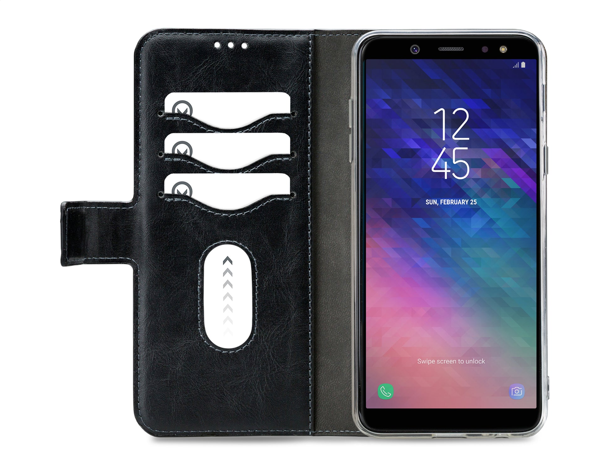 Mobilize 2In1 Gelly Wallet Case Samsung Galaxy A6+ 2018 Black