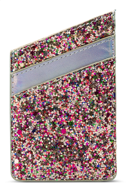 My Style Universal Sticky Card Pocket Silver Glitter