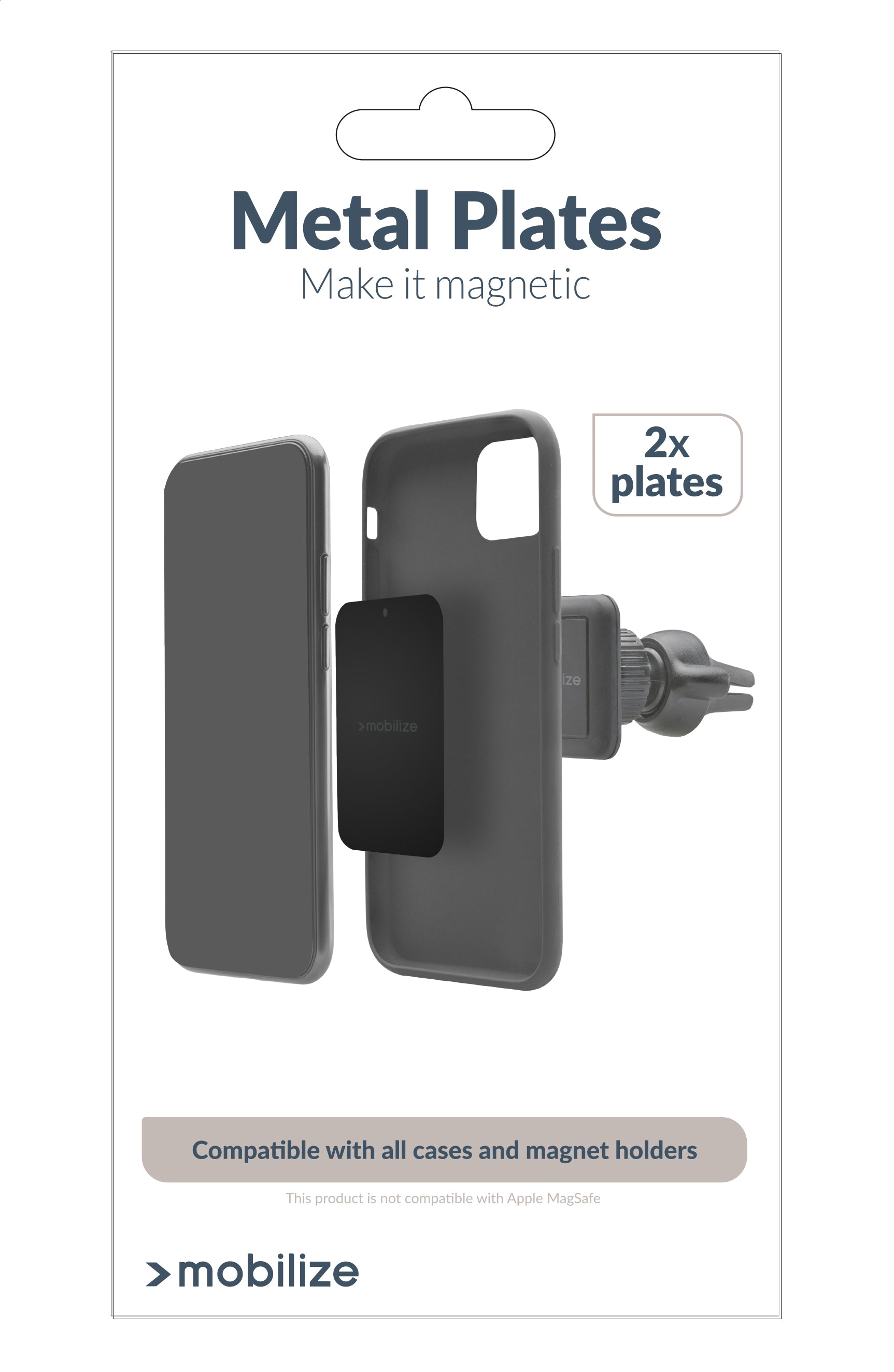 Mobilize Metal Plates 2-Pack Black