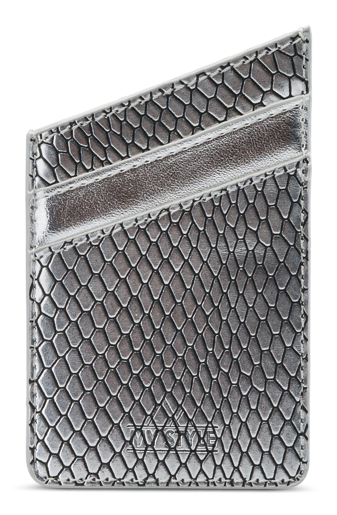 My Style Universal Sticky Card Pocket Silver Snake
