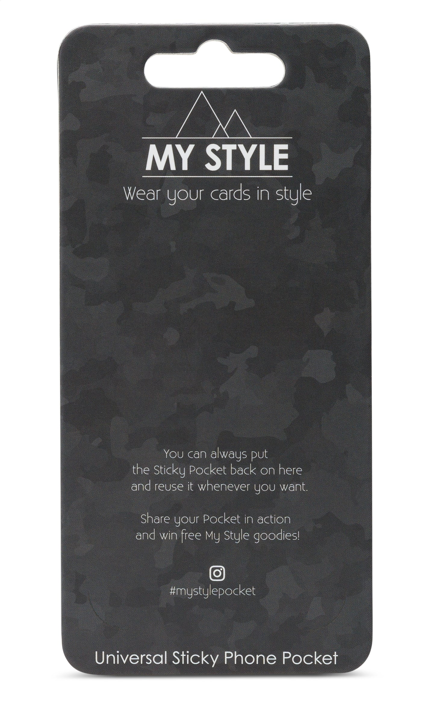 My Style Universal Sticky Card Pocket Grainy Gold