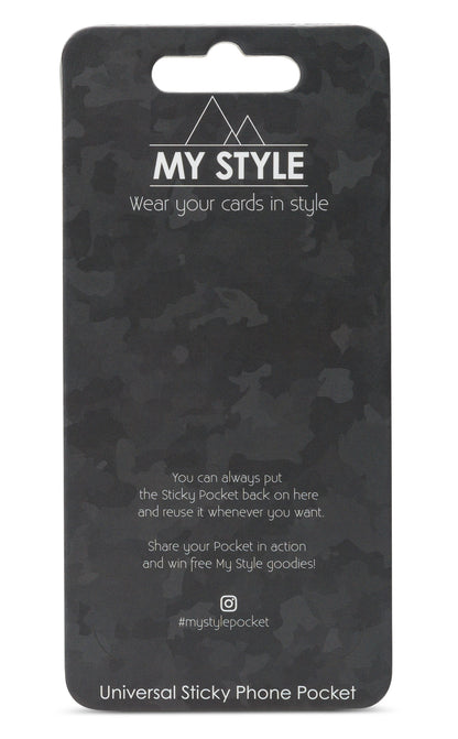 My Style Universal Sticky Card Pocket Grainy Gold