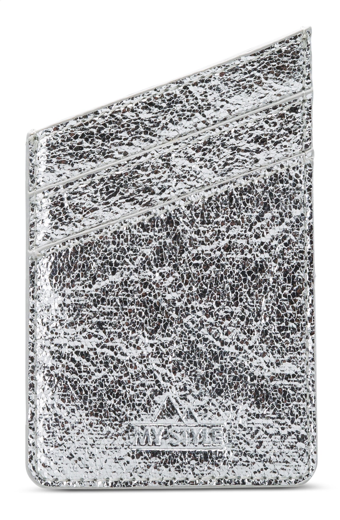 My Style Universal Sticky Card Pocket Grainy Silver