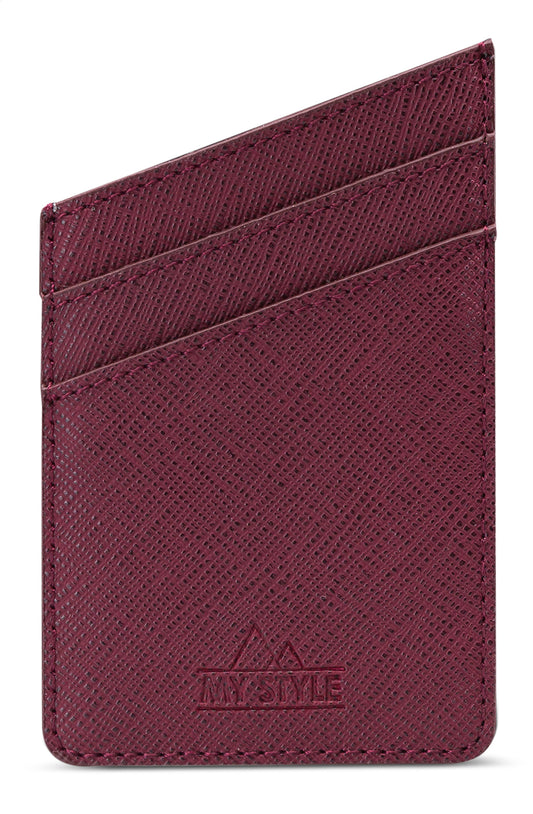 My Style Universal Sticky Card Pocket Bordeaux
