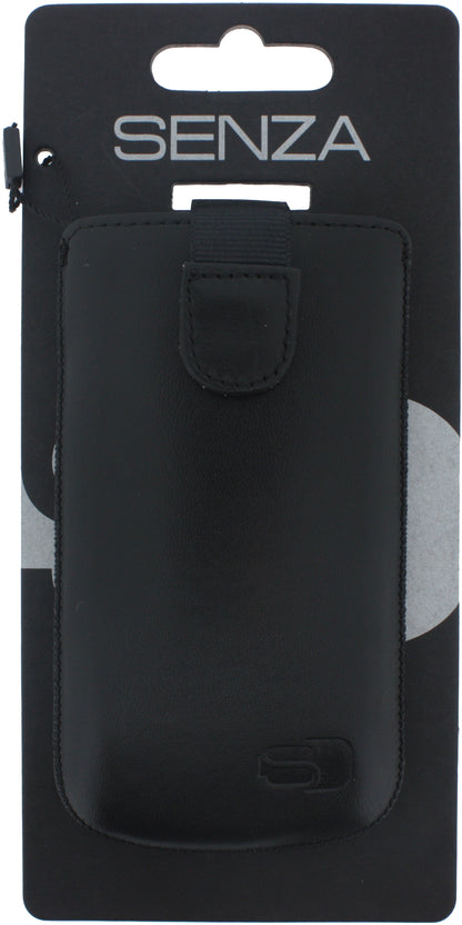 Senza Leather Slide Case Black Size M