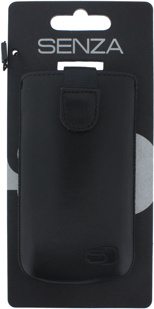 Senza Leather Slide Case Black Size L