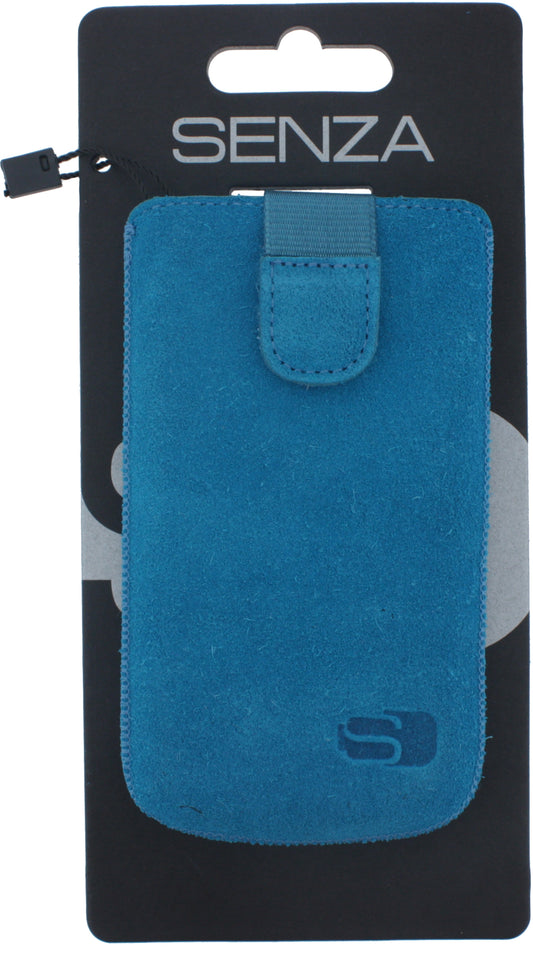 Senza Suede Slide Case Deep Turquoise Size L