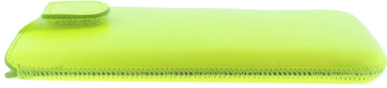 Senza Leather Slide Case Neon Yellow Size Xxl
