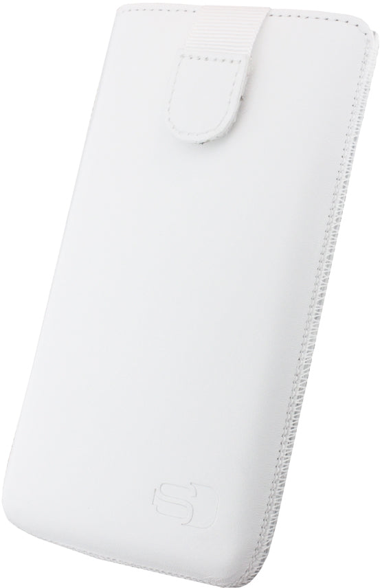 Senza Leather Slide Case White Size L