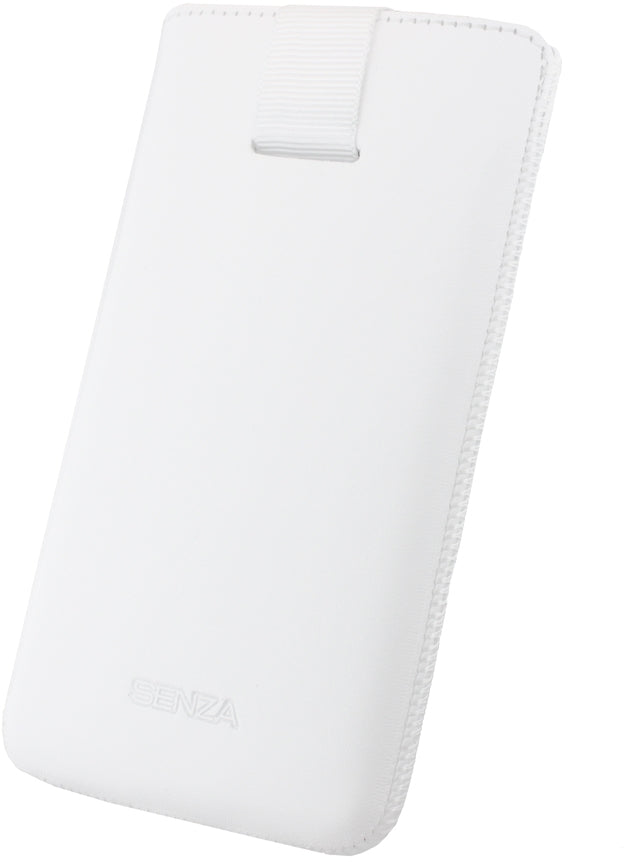 Senza Leather Slide Case White Size L