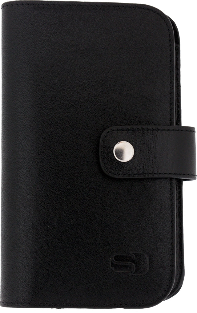 Senza Leather Wallet Slide Case Black Size Xxl