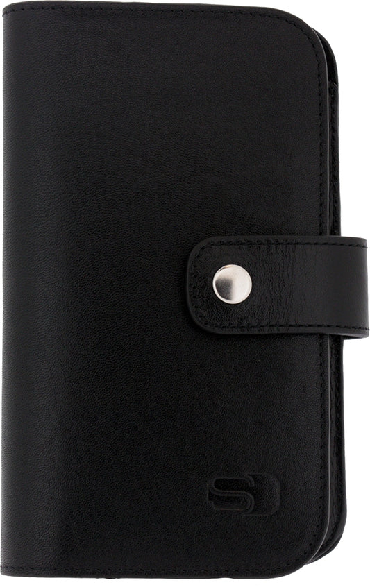 Senza Leather Wallet Slide Case Black Size Xxl