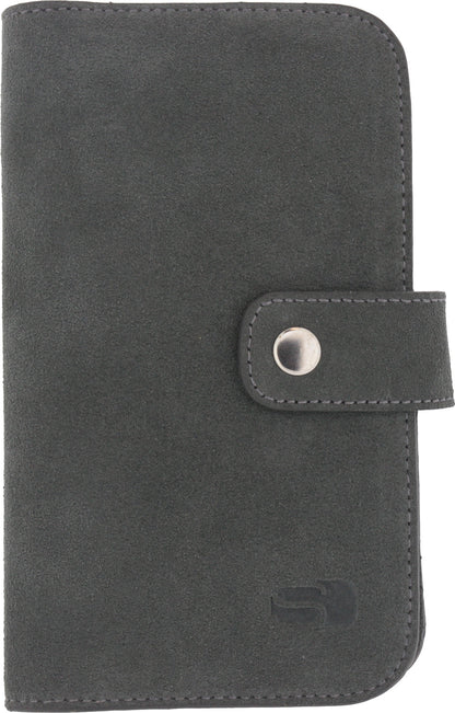 Senza Suede Wallet Slide Case Warm Grey Size Xxl