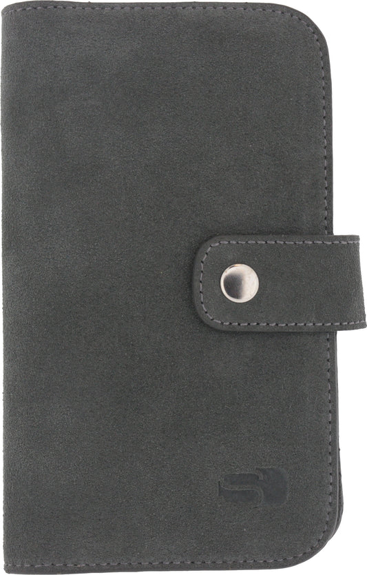 Senza Suede Wallet Slide Case Warm Grey Size Xxl