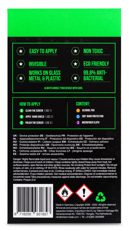 Striker Coating Antibacterial Nano Coating Voor O.a. Smartphone En Tablets